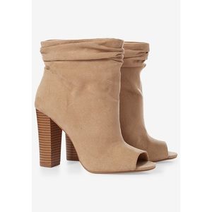 Express Slouchy Peep Toe Bootie